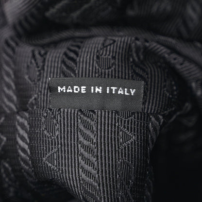 Prada Nylon Vela Saffiano Medium Backpack Black 7 of 12