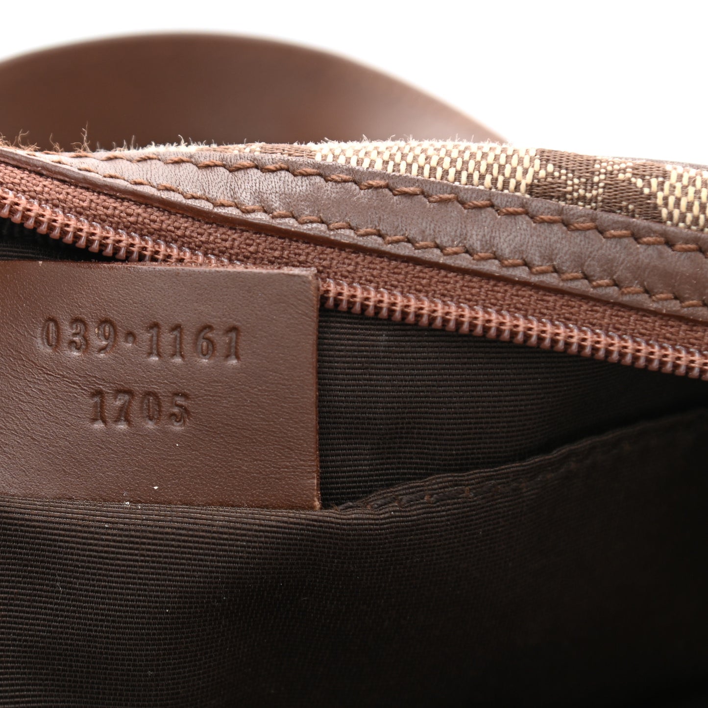 Monogram Travel Cosmetic Bag Brown