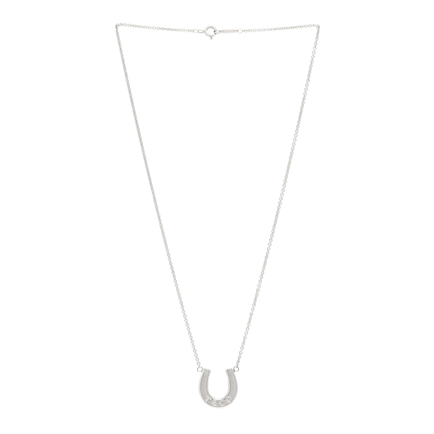 Sterling Silver 1837 Horseshoe Pendant Necklace