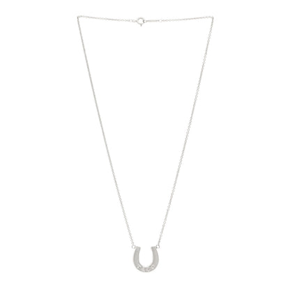 Tiffany Sterling Silver 1837 Horseshoe Pendant Necklace 3 of 4