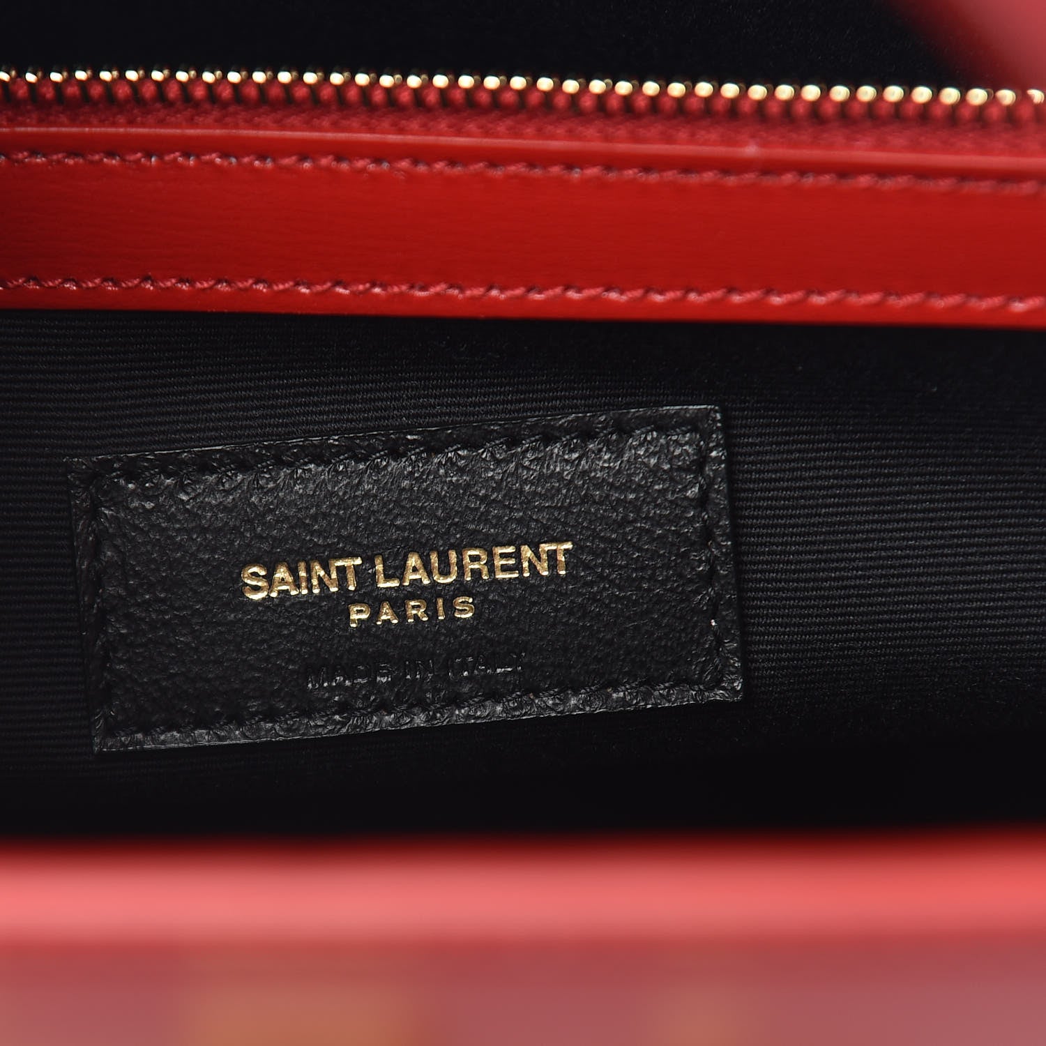 Saint Laurent Calfskin Small Manhattan Shopper Tote Red 7 of 12