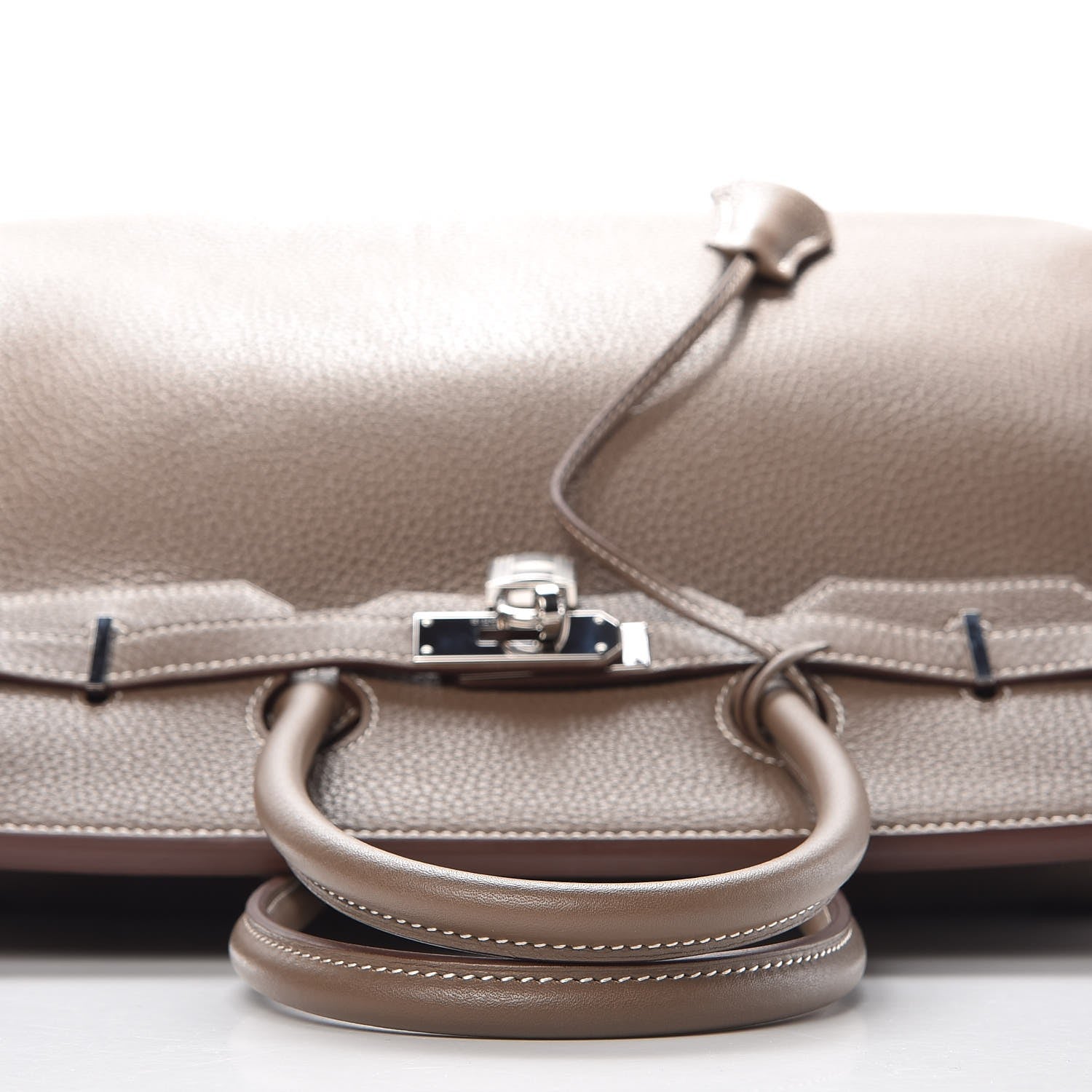 Hermes Taurillon Clemence Birkin 35 Etoupe 27 of 36