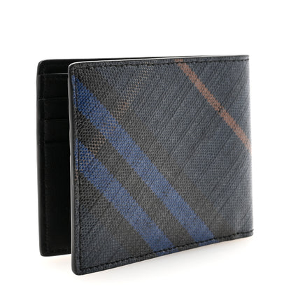 Burberry Check Hipfold Bi-Fold Wallet Midnight 3 of 6