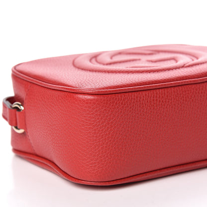 Gucci Pebbled Calfskin Small Soho Disco Bag Tabasco Red 6 of 10