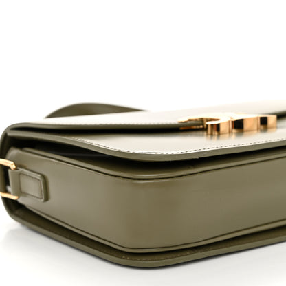 Celine Shiny Calfskin Medium Triomphe Soft Khaki 8 of 9
