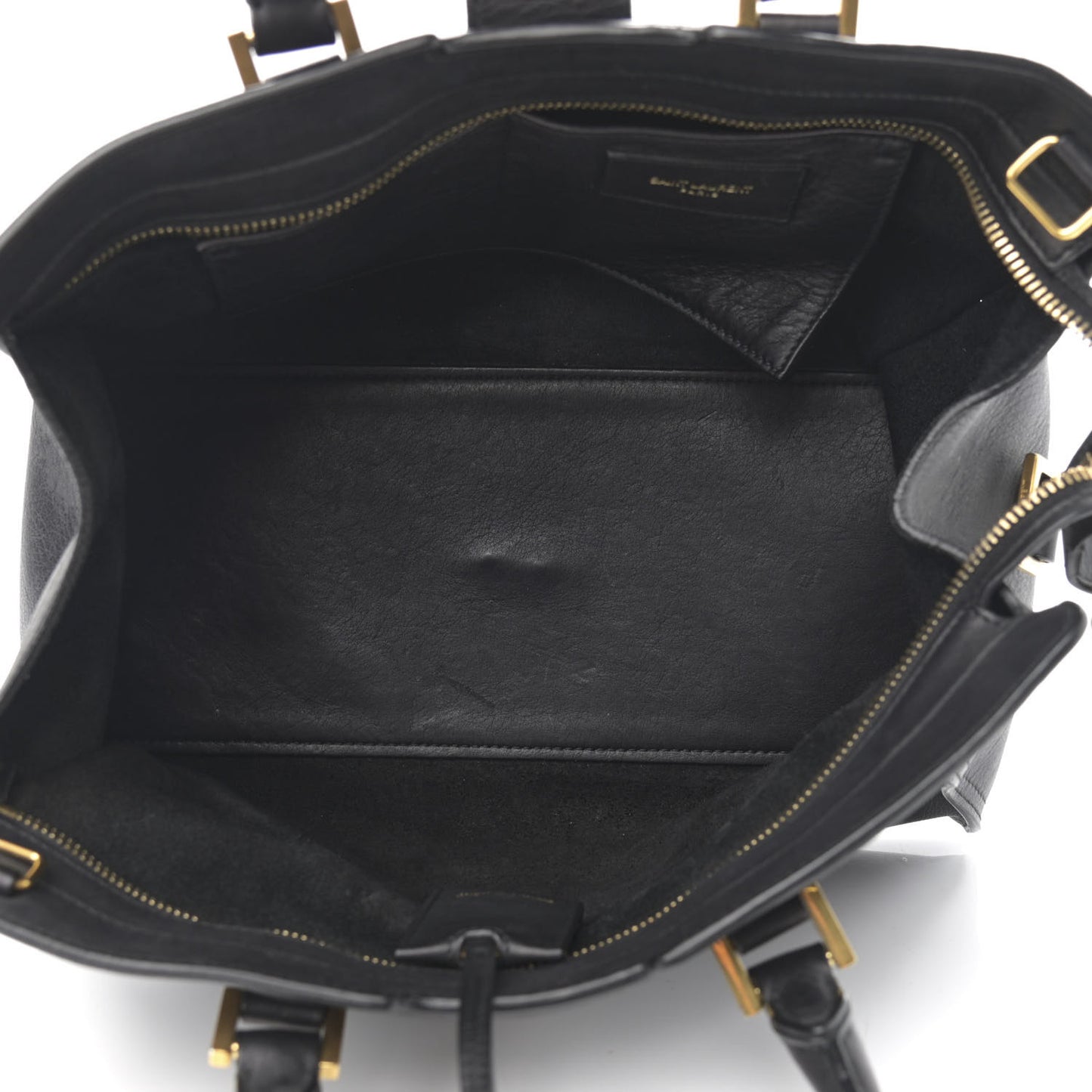 Calfskin Small Classic Y Cabas Black