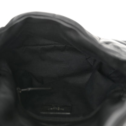 Saint Laurent Lambskin Quilted Monogram Monochrome Small Loulou Puffer Chain Satchel Black 5 of 10