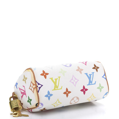 Louis Vuitton Monogram Multicolor Mini Sac HL Speedy White 4 of 13