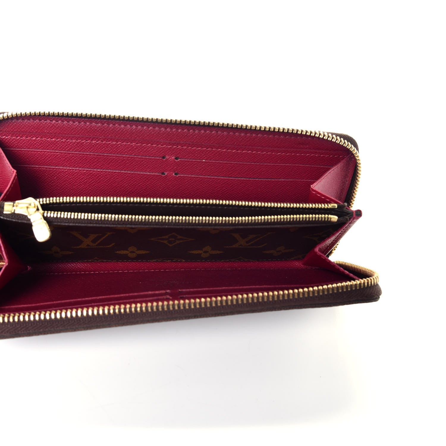 Louis Vuitton Monogram Clemence Wallet Fuchsia 5 of 8