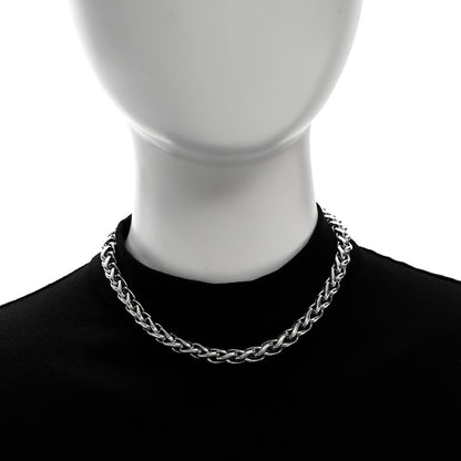 David Yurman Sterling Silver 14K Yellow Gold 8mm Wheat Chain Necklace 2 of 5