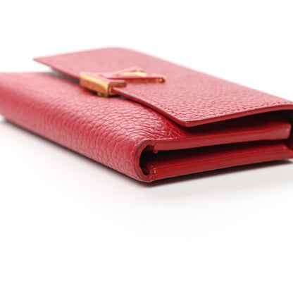 Louis Vuitton Taurillon Capucines Compact Wallet Rubis 13 of 14