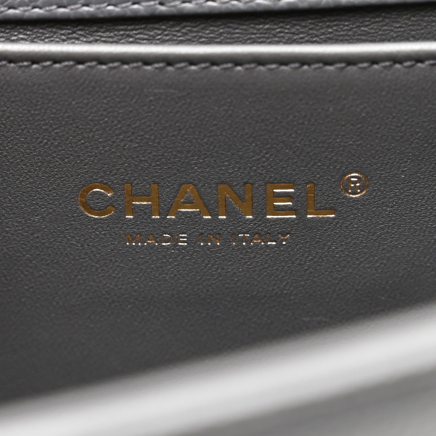 Chanel Caviar Quilted Medium Boy Flap Dark Grey 6 of 10