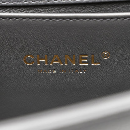 Chanel Caviar Quilted Medium Boy Flap Dark Grey 6 of 10