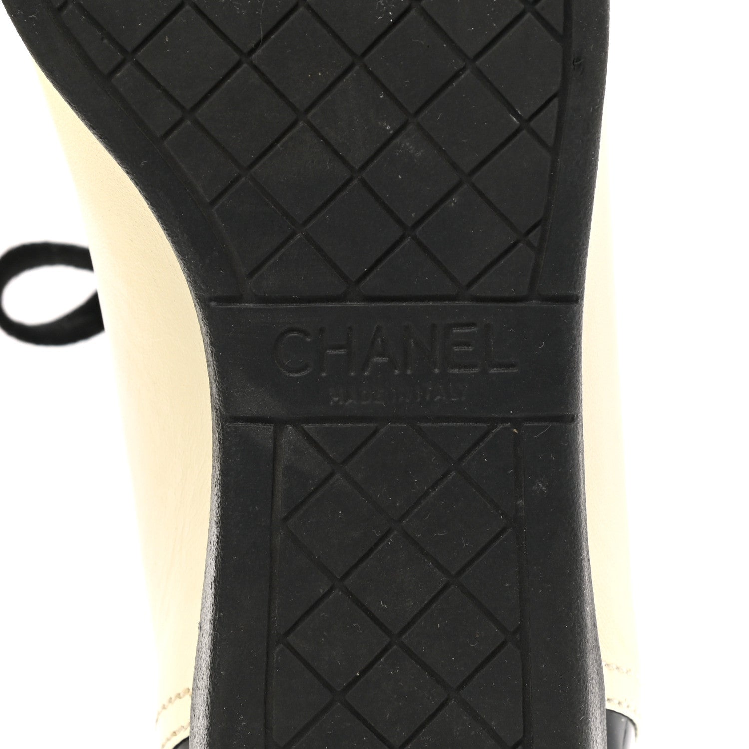 Chanel Lambskin Patent Calfskin CC Sneakers 37.5 White Black 6 of 9