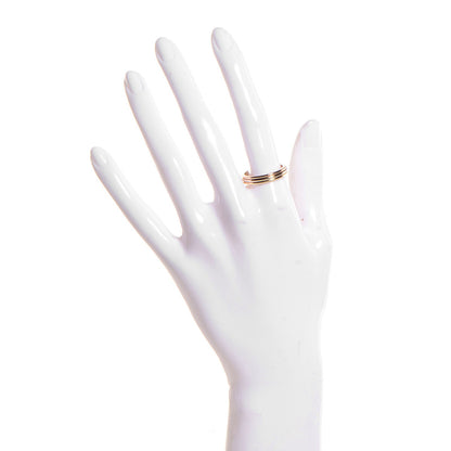 Cartier 18K Pink Yellow White Gold Trinity Wedding Band Ring 58 US 8.25 2 of 5