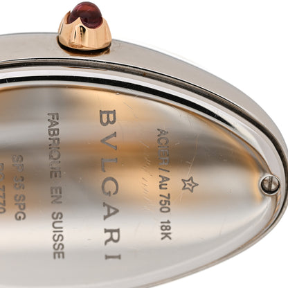 Bulgari Stainless Steel 18K Rose Gold Diamond Bezel 35mm Serpenti Tubogas Quartz Watch 5 of 8
