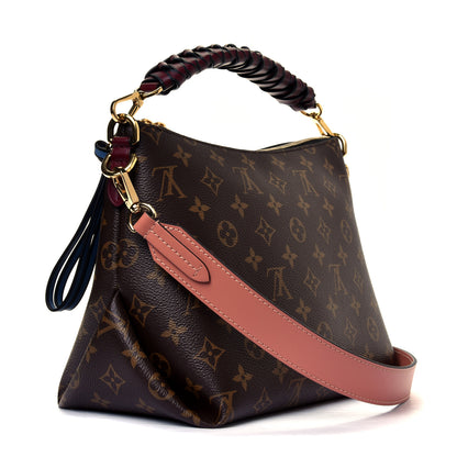 Louis Vuitton Monogram Beaubourg Hobo Mini Bordeaux Red Peach Safran Blue Jean Blue 3 of 10