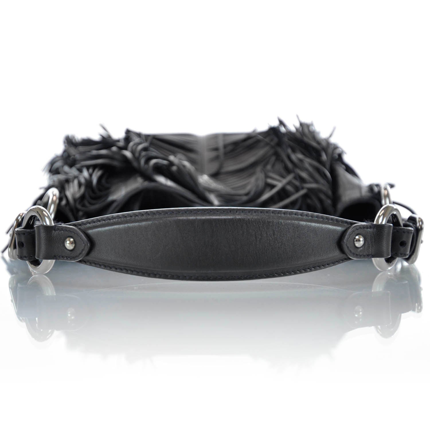 Prada Fringe Hobo Black 4 of 11