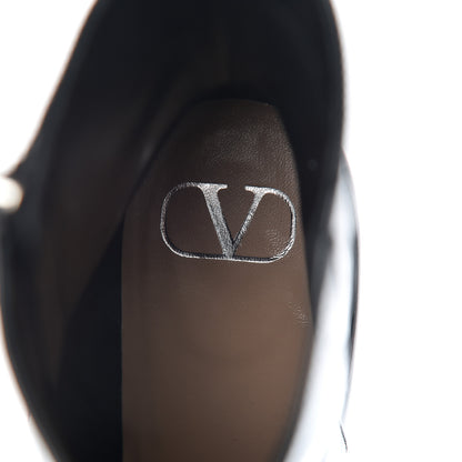 Valentino Garavani Patent VLogo 80mm Ankle Boots 39 Black 7 of 13