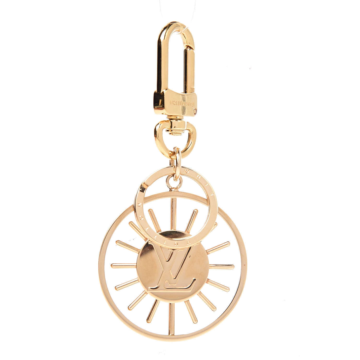 Louis Vuitton Vendome Bag Charm Key Holder Gold 1 of 2