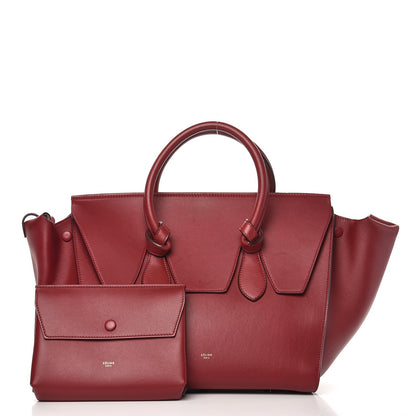Celine Smooth Calfskin Small Tie Knot Tote Red 3 of 8