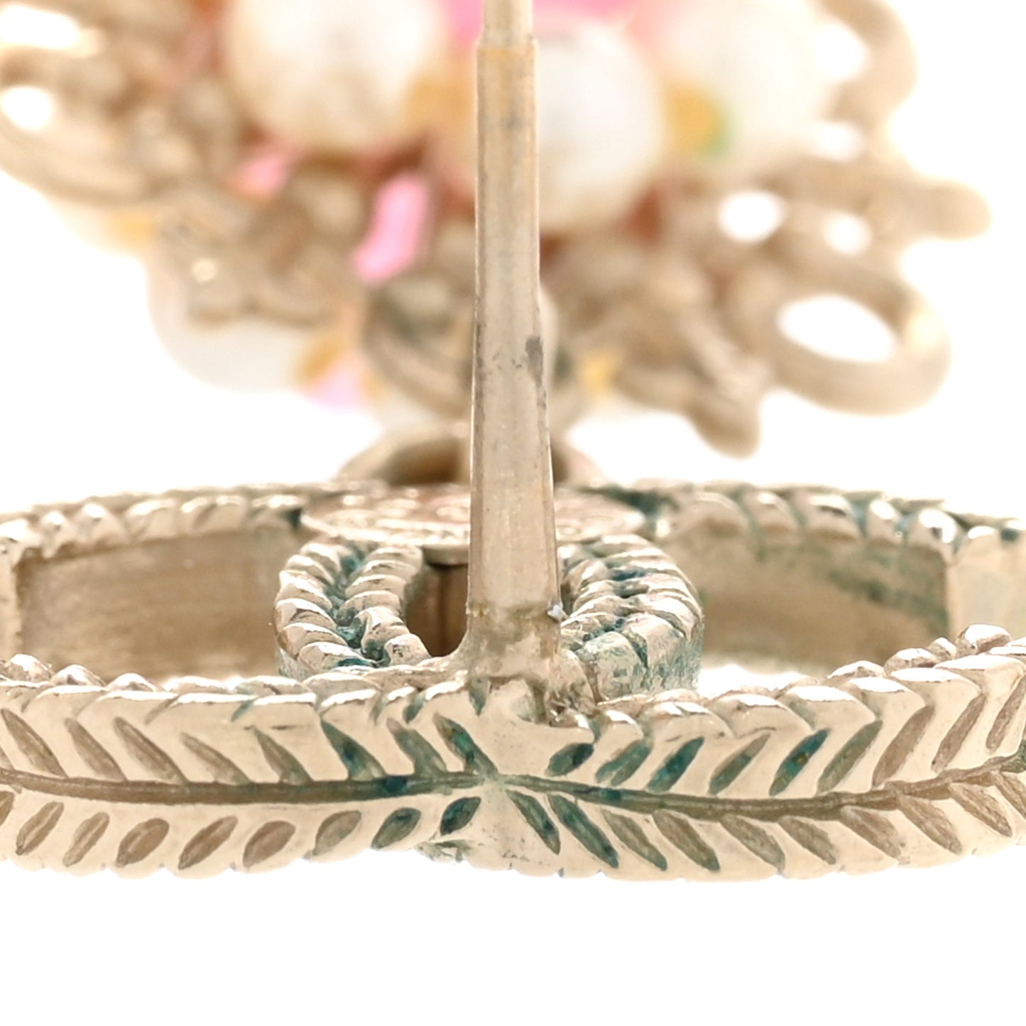 Pearl Resin CC Flower Drop Earrings