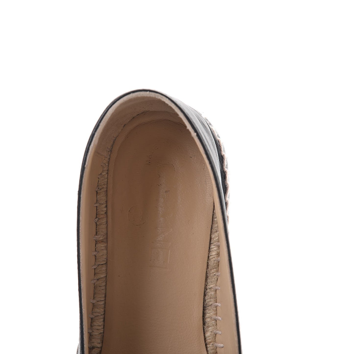 Lambskin CC Espadrilles 39 Black