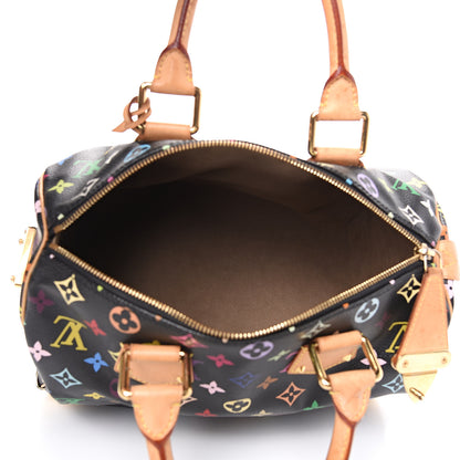 Louis Vuitton Monogram Multicolor Speedy 30 Black 4 of 13