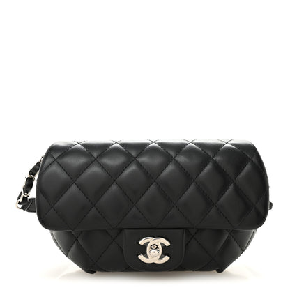 Chanel Calfskin Quilted CC Uniform Flap Belt Bag Black 1 of 10