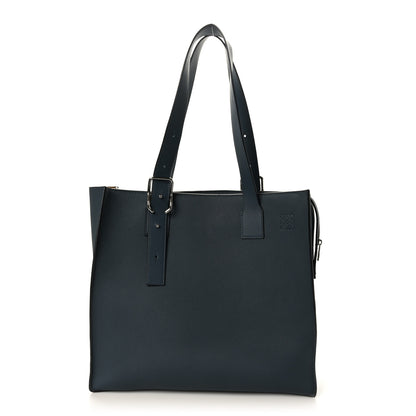 Loewe Soft Grained Calfskin Buckle Zip Tote Blue 1 of 8