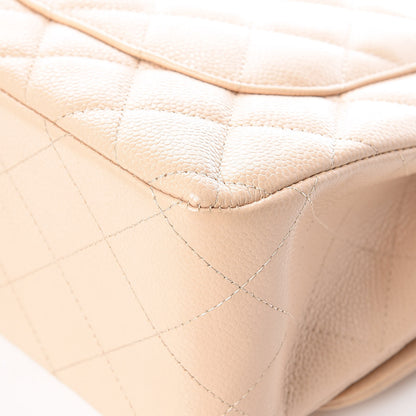 Chanel Caviar Quilted Jumbo Double Flap Beige Clair 12 of 14