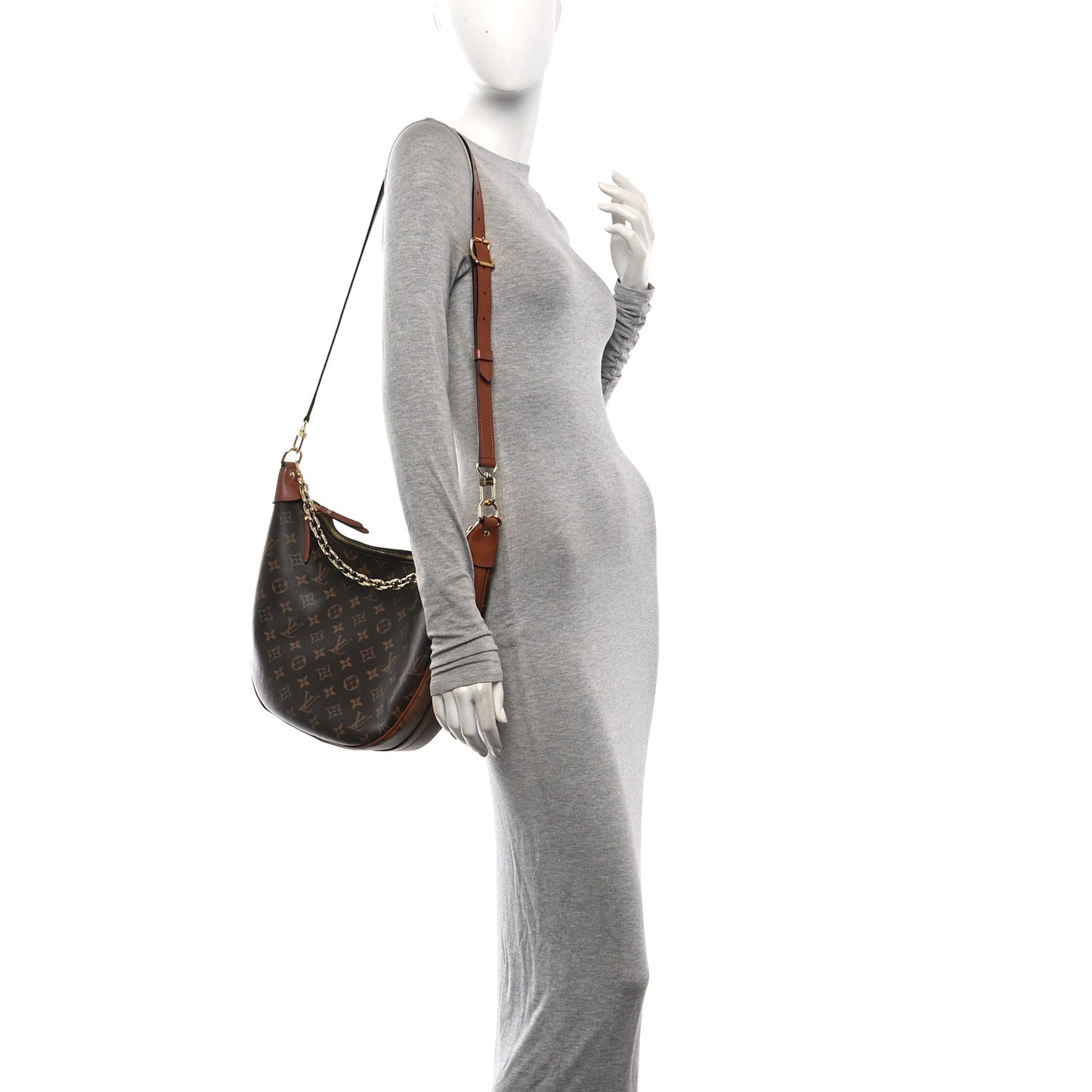 Reverse Monogram Loop Hobo