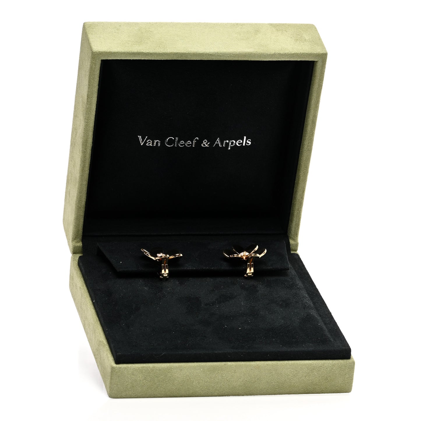 18K Yellow Gold Diamond Large Frivole Earrings