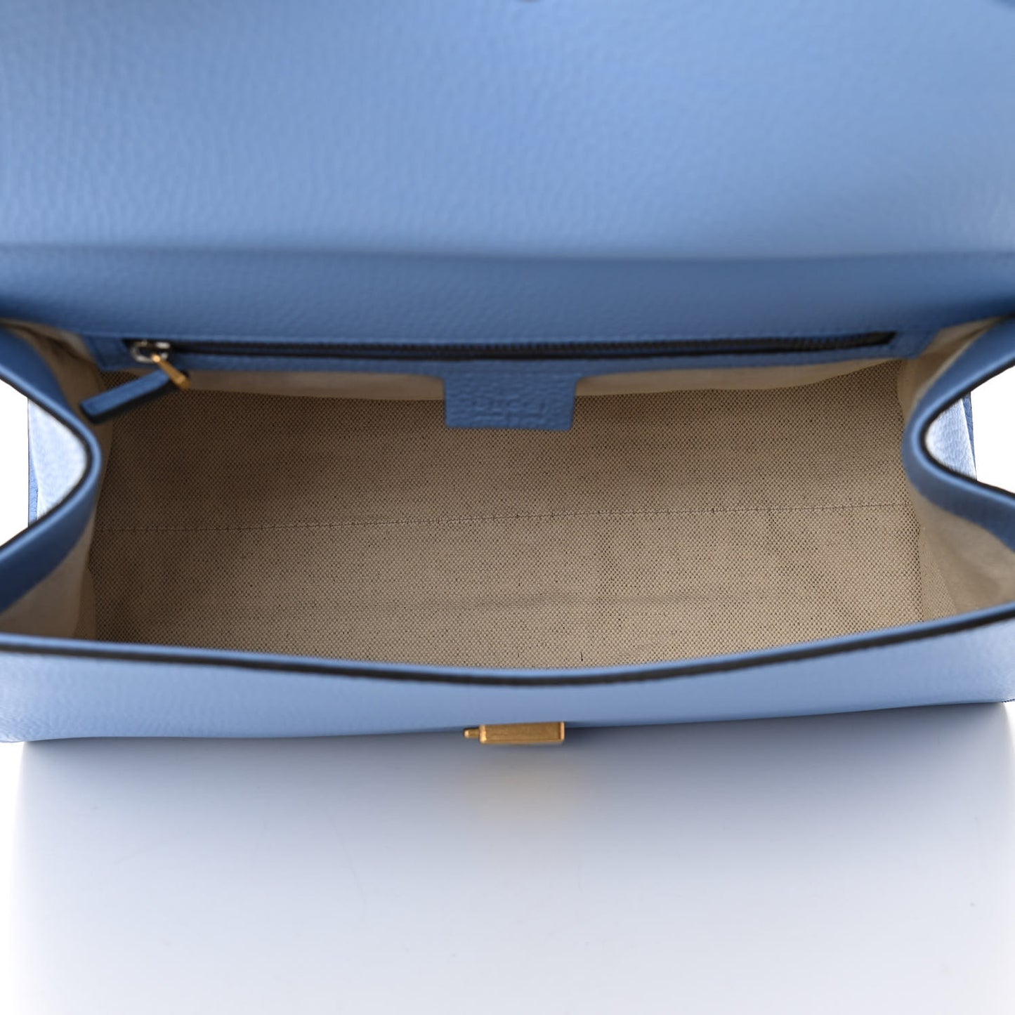 Calfskin Small GG Marmont Top Handle Bag Clear Sky Blue