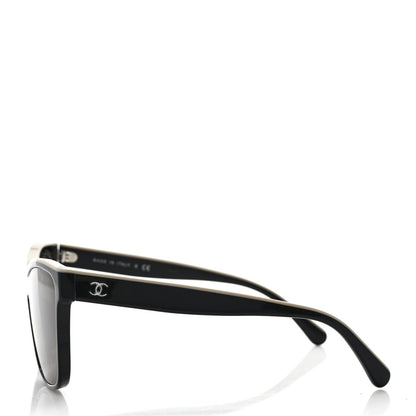 Chanel Acetate CC Butterfly Sunglasses 5414 Black White 3 of 8