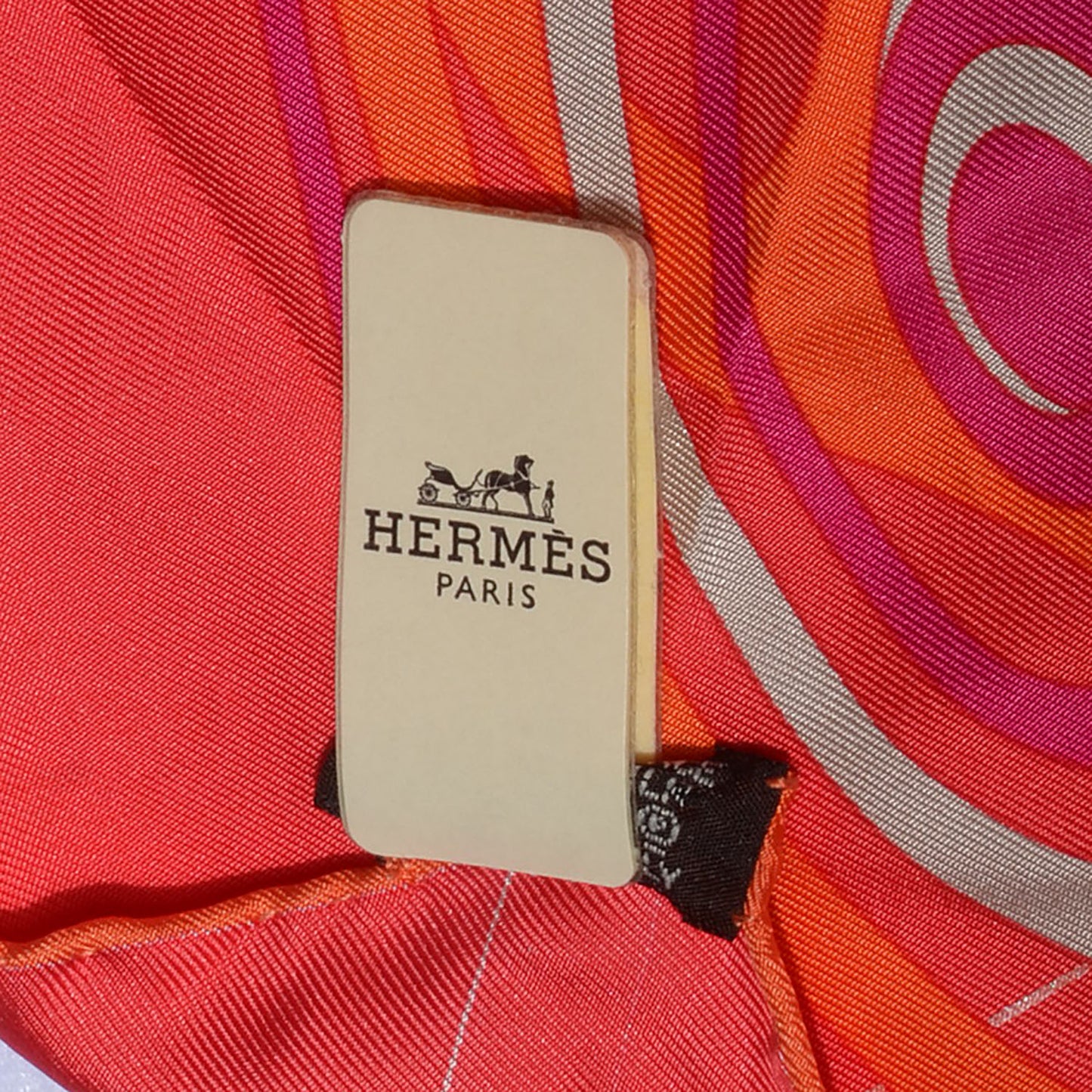Silk Comme Histoires Scarf 90 Rouge Prune Orange