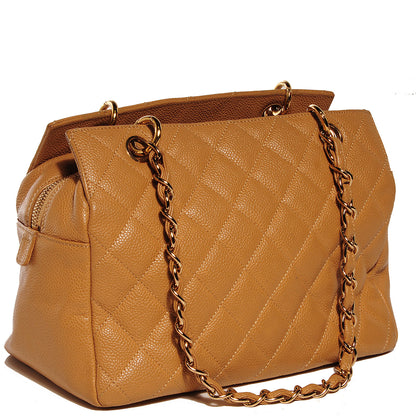 Chanel Caviar Quilted Petit Timeless Tote PTT Beige 3 of 7
