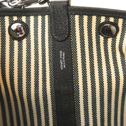 Hermes Toile Vache Country Garden Party Pockets 36 MM Tote Ecru Vert Anglais Vert Fonce 6 of 10