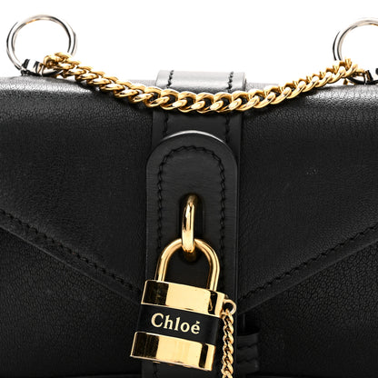 Chloe Goatskin Calfskin Mini Aby Chain Shoulder Bag Black 7 of 9