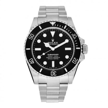 Rolex Stainless Steel 41mm Oyster Perpetual Submariner Watch Black 124060 1 of 5