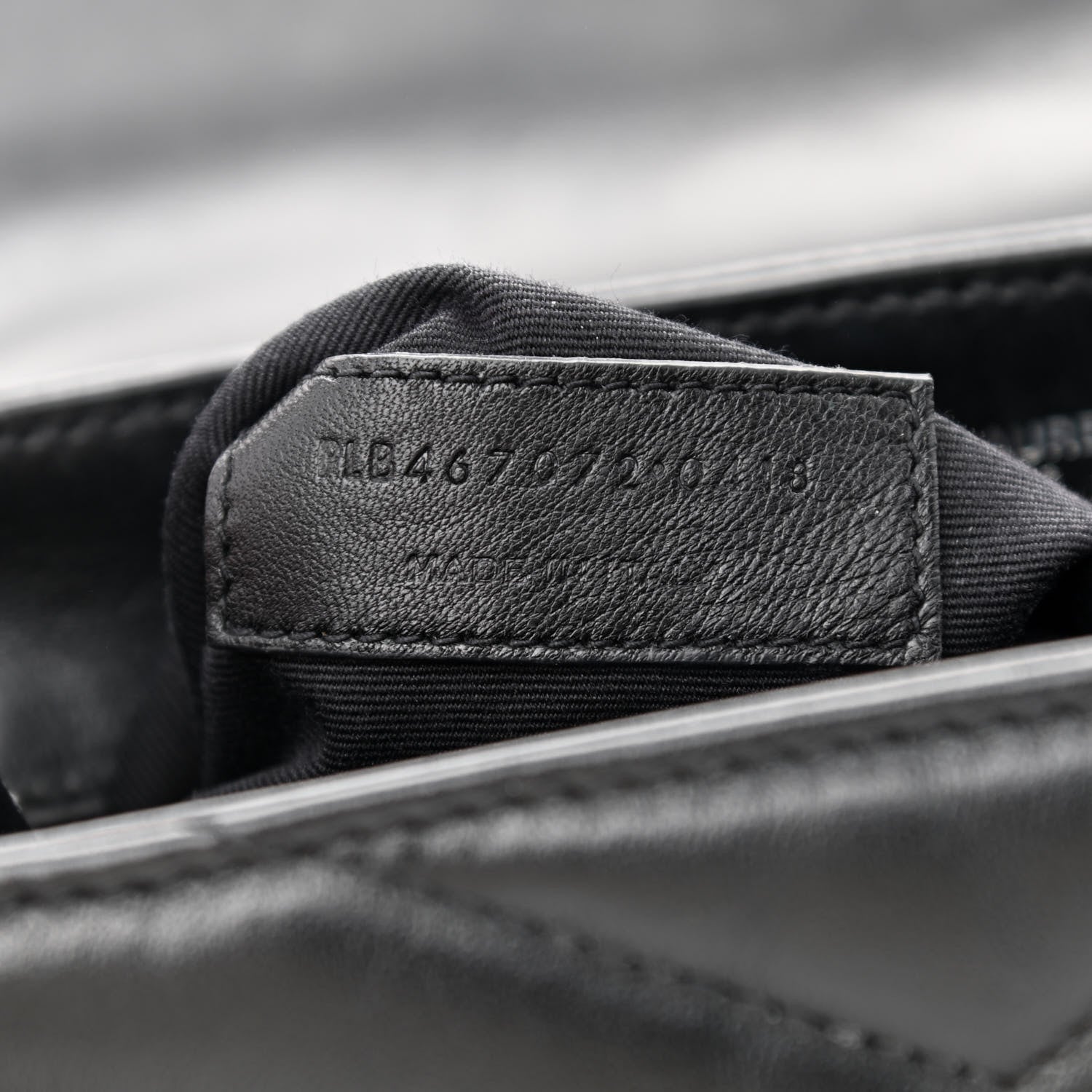 Saint Laurent Calfskin Y Quilted Monogram Toy Loulou Crossbody Bag Black 8 of 11