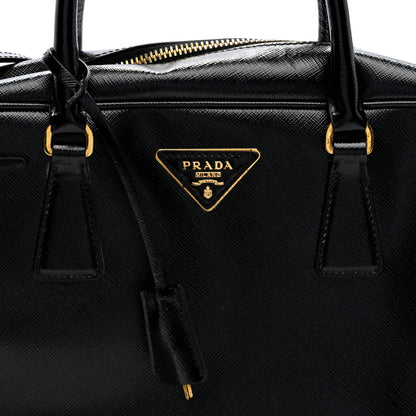 Prada Saffiano Lux Bowler Black 7 of 9