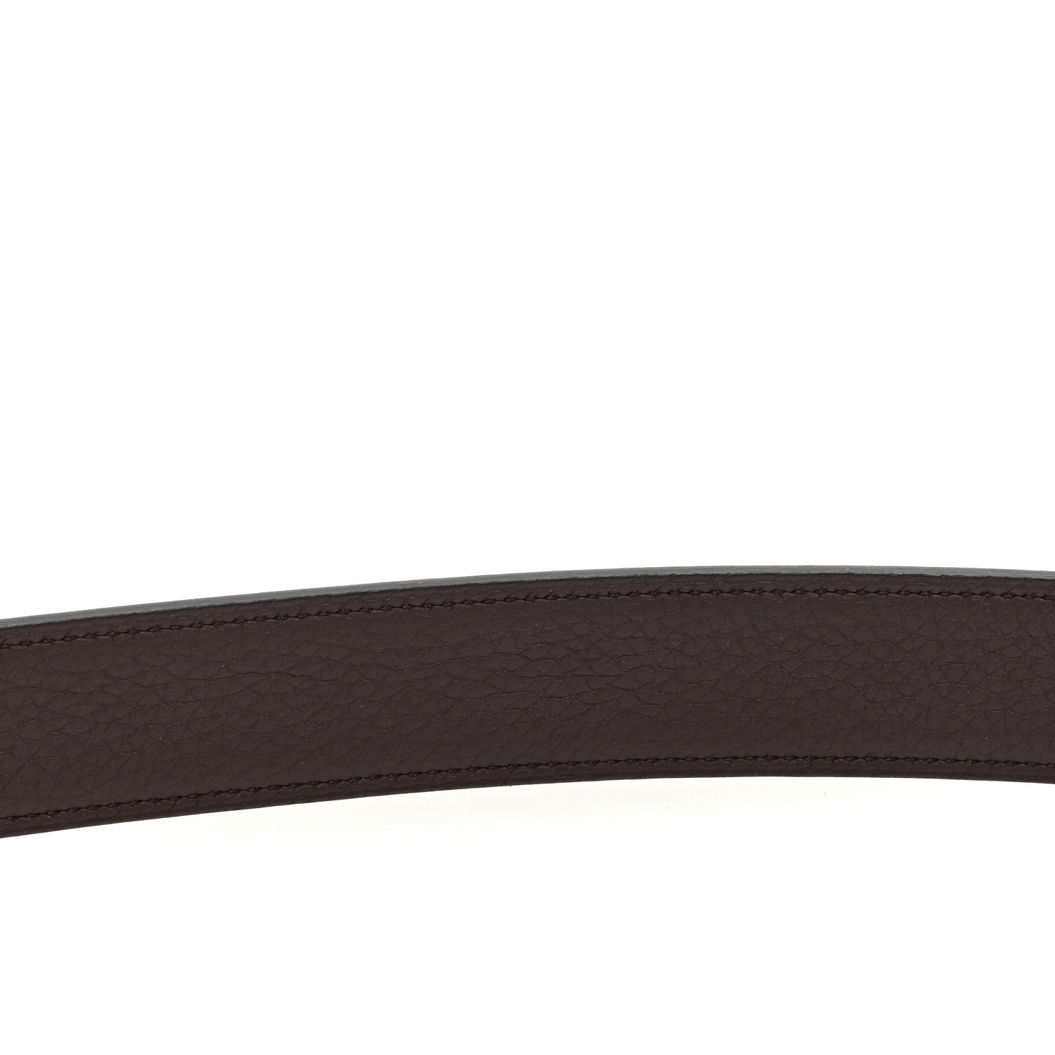 Hermes Box Togo 32mm Belt Strap 85 34 Black Rouge H 4 of 6
