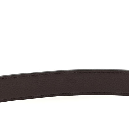 Hermes Box Togo 32mm Belt Strap 85 34 Black Rouge H 4 of 6