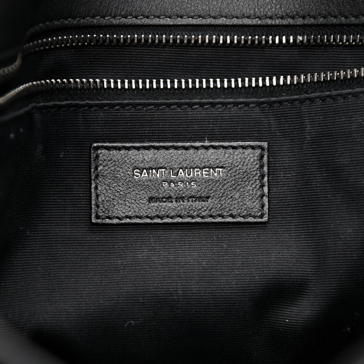 Suede Monogram Medium Niki Chain Satchel Black