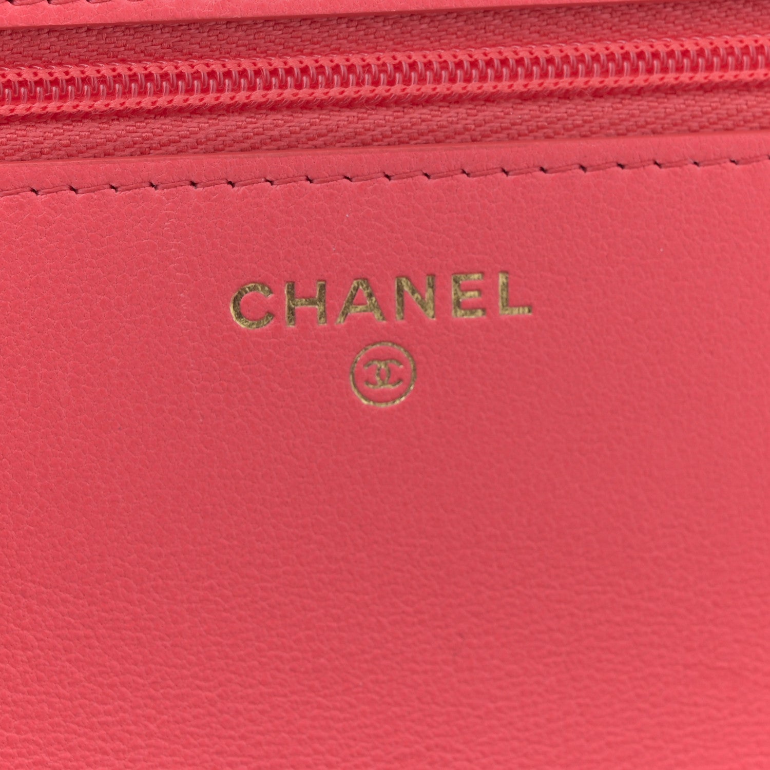 Chanel Lambskin Quilted Sweet Camellia Wallet On Chain WOC Coral 6 of 12