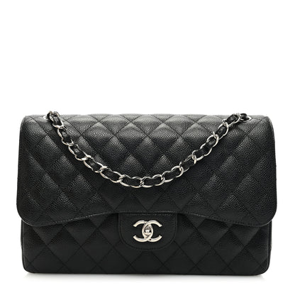 Chanel Caviar Quilted Jumbo Double Flap Black 1 of 9