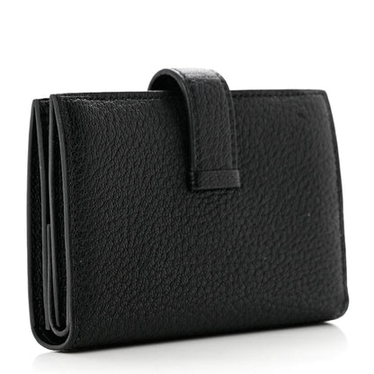 Hermes Chevre Mysore Mini Bearn Wallet Black 3 of 7