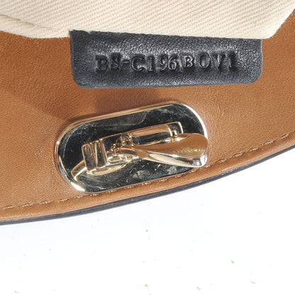 Valentino Garavani Vitello Rockstud All Over New Dome Bucket Tote Cognac 7 of 9