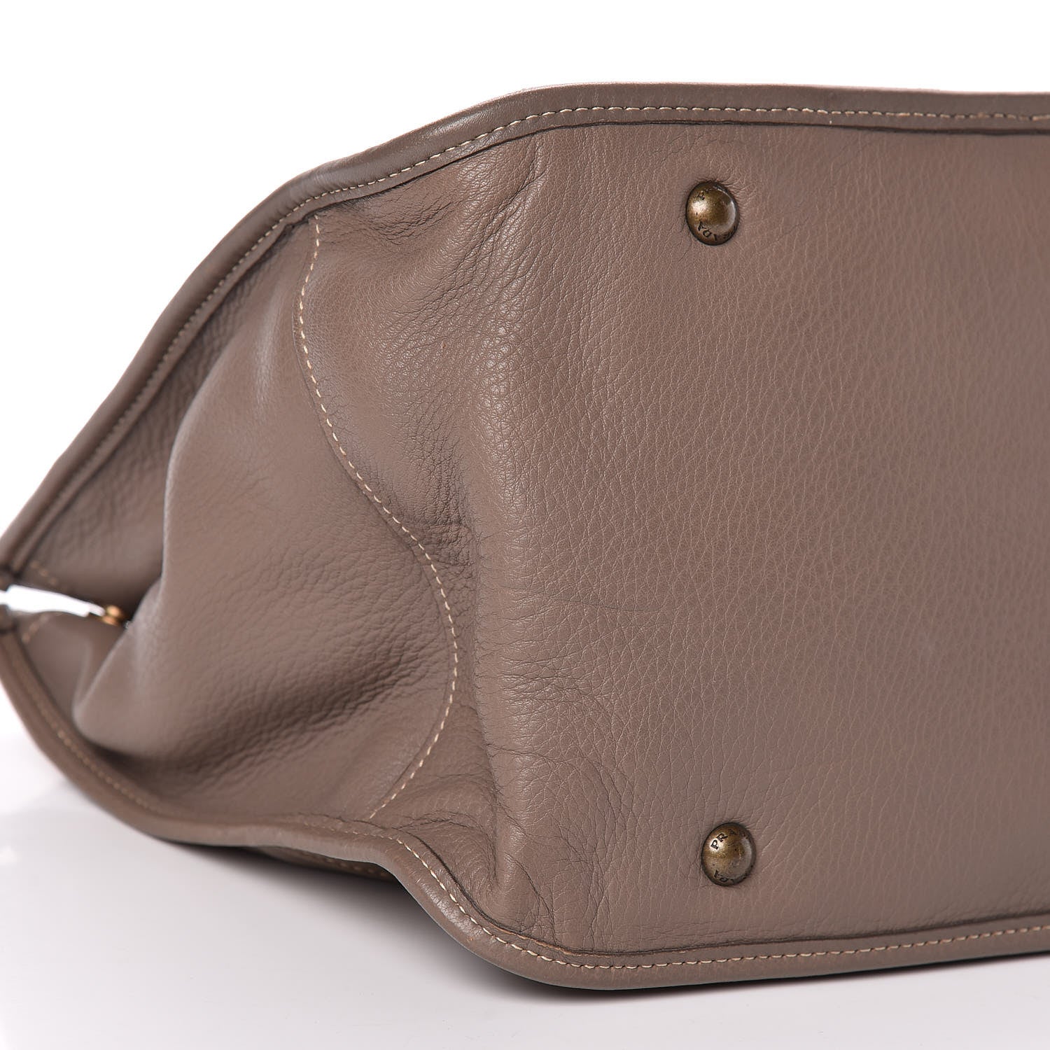 Prada Cervo Deerskin Tote Bambu 5 of 16